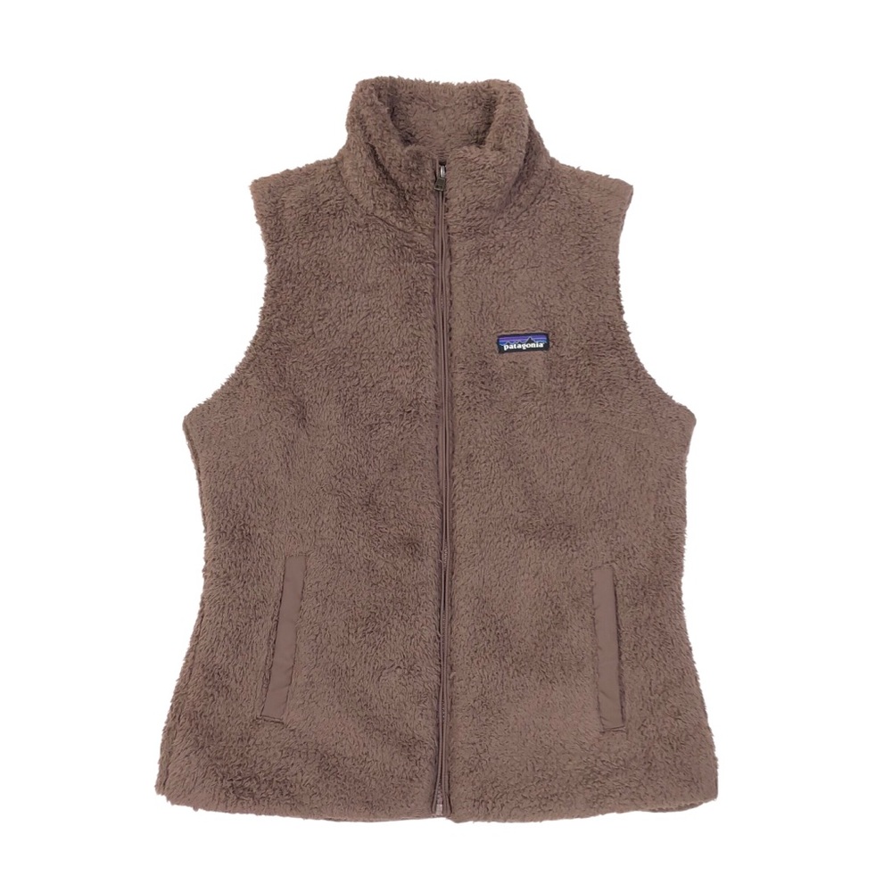 Patagonia Women's Los Gatos Fleece Vest Size Medium Dusky Brown Full Zip